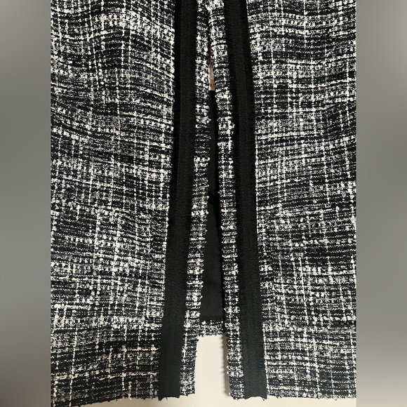 NWT Ann Taylor Factory Black/Gray Tweed Suit Jacket Skirt 8 Petite Old Money - Picture 4 of 13